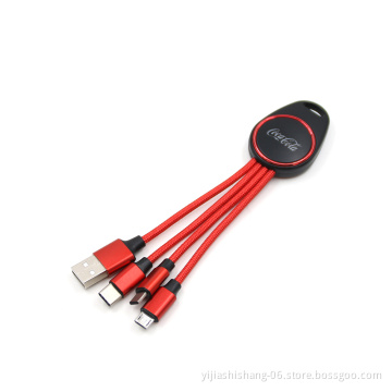 USB Type C With LED Light usb-c Fast Charging Data Cable Charger USB Cable For XiaoMi Huawei Samsung S9 S8 Smart Phone